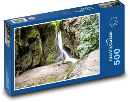 Vodopád, skala - Puzzle 500 dielikov, rozmer 46x30 cm 