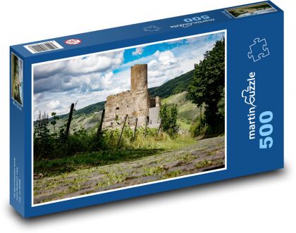 Zamek, ruiny - Puzzle 500 elementów, rozmiar 46x30 cm
