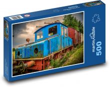 Stará lokomotiva Puzzle 500 dílků - 46 x 30 cm