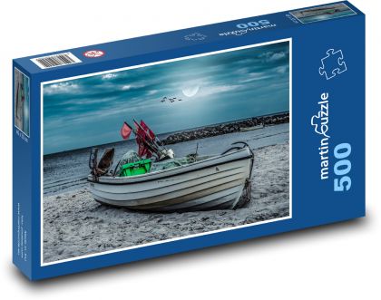 rybárska loď - Puzzle 500 dielikov, rozmer 46x30 cm 