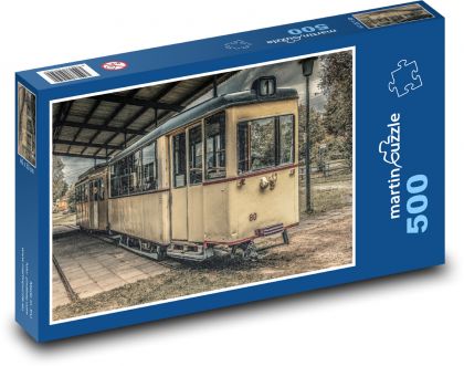 Historická tramvaj - Puzzle 500 dílků, rozměr 46x30 cm