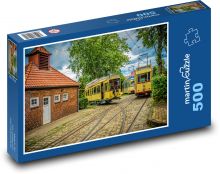 Historické tramvaje Puzzle 500 dílků - 46 x 30 cm
