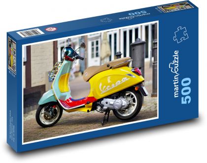 Scooter - Vespa - Puzzle of 500 pieces, size 46x30 cm 