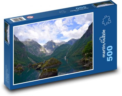 Nórsky fjord - Puzzle 500 dielikov, rozmer 46x30 cm 