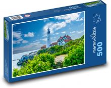 Portland Head Light, US-Küste Puzzle 500 Teile - 46 x 30 cm