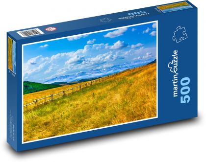 Łąka górska - Puzzle 500 elementów, rozmiar 46x30 cm