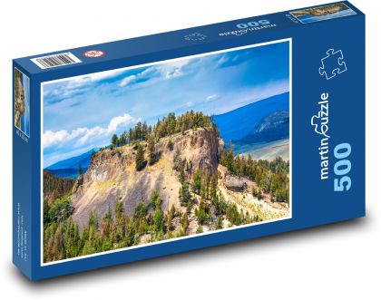 Felswand in einer Berglandschaft - Puzzle - 500 Teile