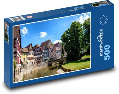 Německo - historické domy - Puzzle 500 dílků, rozměr 46x30 cm
