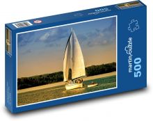 Lake, sailboat Puzzle of 500 pieces - 46 x 30 cm 