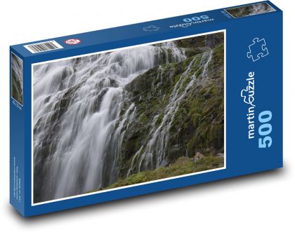 Príroda - vodopád - Puzzle 500 dielikov, rozmer 46x30 cm 