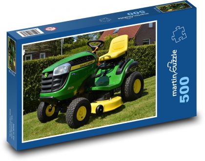 Ciągnik ogrodniczy - Puzzle 500 elementów, rozmiar 46x30 cm