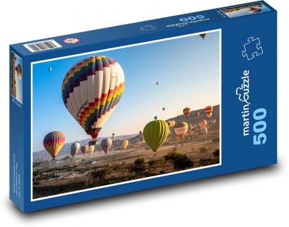 Balony na gorące powietrze - Puzzle 500 elementów, rozmiar 46x30 cm