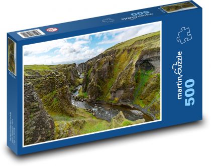 Iceland - canyon - Puzzle of 500 pieces, size 46x30 cm 