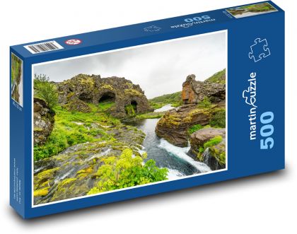 Island - příroda - Puzzle 500 dílků, rozměr 46x30 cm