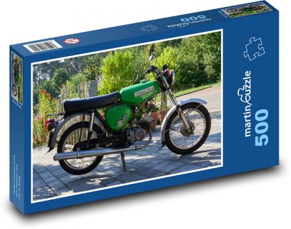 Motocykl - Simson - Puzzle 500 dílků, rozměr 46x30 cm
