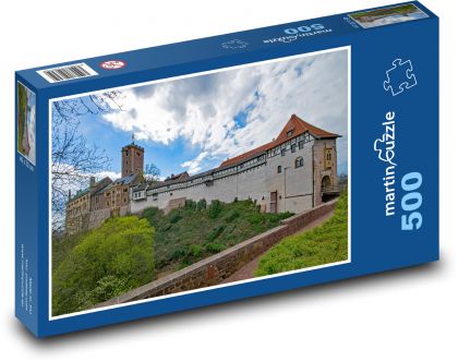 Zamek Wartburk - Puzzle 500 elementów, rozmiar 46x30 cm