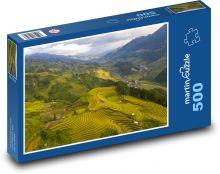 Pole, příroda, terasa Puzzle 500 dílků - 46 x 30 cm