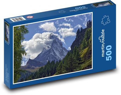 Alpy - Matterhorn - Puzzle 500 dílků, rozměr 46x30 cm