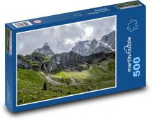 Hory a horské louky Puzzle 500 - 46x30 cm