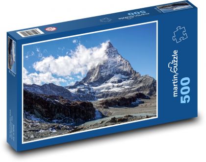 Switzerland - Matterhorn - Puzzle of 500 pieces, size 46x30 cm 