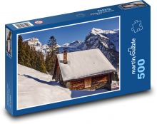 Horská chata Puzzle 500 dielikov - 46 x 30 cm 