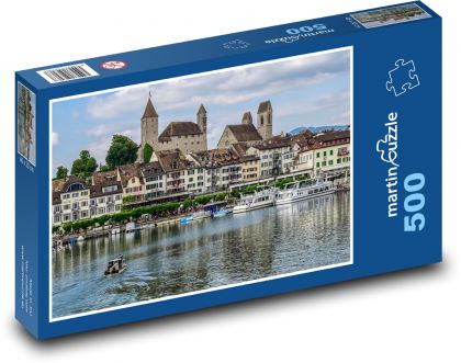 Švýcarsko - Rapperswil - Puzzle 500 dílků, rozměr 46x30 cm