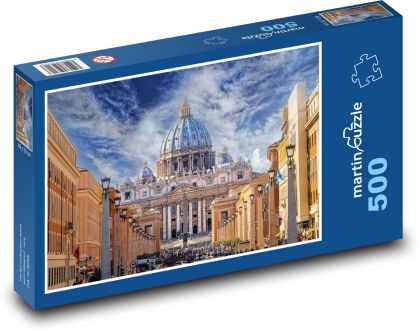 Rzym, Bazylika św. - Puzzle 500 elementów, rozmiar 46x30 cm