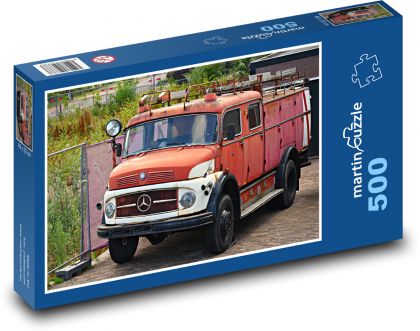 Mercedes - hasičský voz - Puzzle 500 dielikov, rozmer 46x30 cm 
