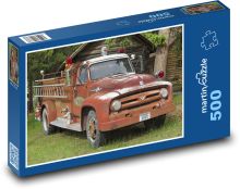 Staré hasičské auto Puzzle 500 - 46x30 cm
