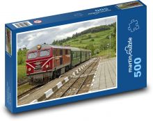 Bulharsko, vlak, nádraží Puzzle 500 dílků - 46 x 30 cm