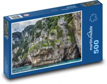 Morze, klif, latarnia morska Puzzle 500 elementów - 46x30 cm