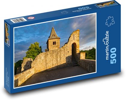 Zamek Frankenstein - Puzzle 500 elementów, rozmiar 46x30 cm