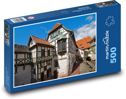 Zamek Wartburg, Eisenach - Puzzle 500 elementów, rozmiar 46x30 cm