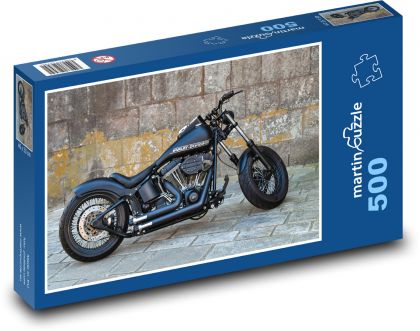 Motorcycle - Harley Davidson - Puzzle of 500 pieces, size 46x30 cm 