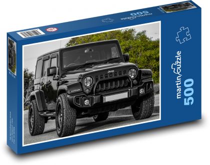 Samochód - Jeep - Puzzle 500 elementów, rozmiar 46x30 cm