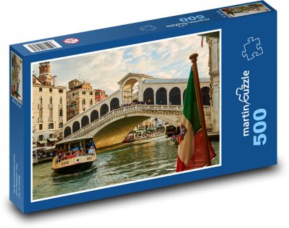 Itálie - Benátky - Puzzle 500 dílků, rozměr 46x30 cm