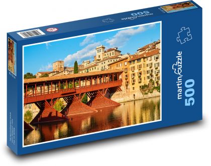 Italy - Ponte Vecchio - Puzzle of 500 pieces, size 46x30 cm 