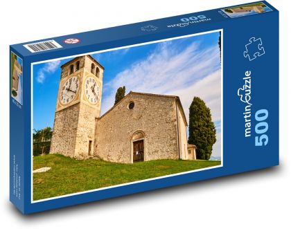 Itálie - kostel - Puzzle 500 dílků, rozměr 46x30 cm