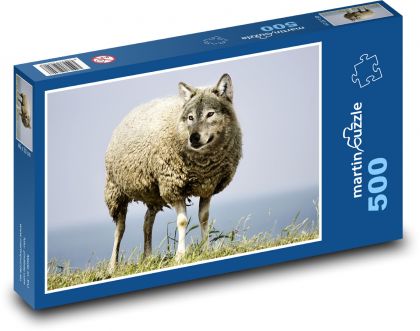 A wolf in sheep - Puzzle of 500 pieces, size 46x30 cm 