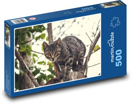 Cat - Puzzle of 500 pieces, size 46x30 cm 