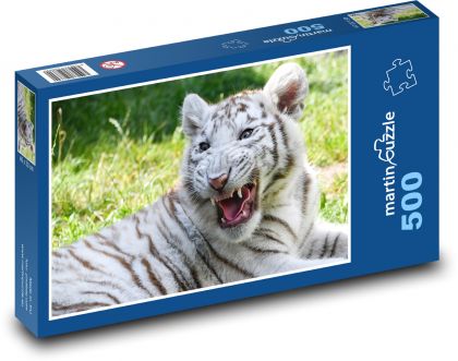 Biely tiger - Puzzle 500 dielikov, rozmer 46x30 cm 