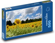 Field of sunflowers Puzzle of 500 pieces - 46 x 30 cm 