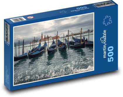 Benátky - Taliansko - Gondoly - Puzzle 500 dielikov, rozmer 46x30 cm 