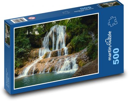 Vodopád, príroda - Puzzle 500 dielikov, rozmer 46x30 cm 