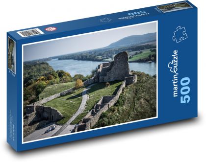 Slovensko - hrad, Dunaj - Puzzle 500 dílků, rozměr 46x30 cm