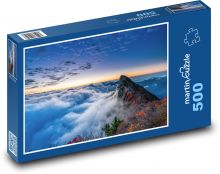 Mraky nad vrcholky hor Puzzle 500 - 46x30 cm