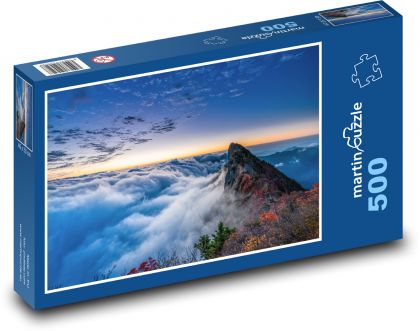 Mraky nad vrcholky hor - puzzle 500 dílků
