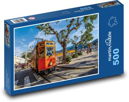 Mallorca, tramvaj - Puzzle 500 dílků, rozměr 46x30 cm