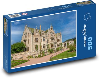 Kamienny zamek - Puzzle 500 elementów, rozmiar 46x30 cm