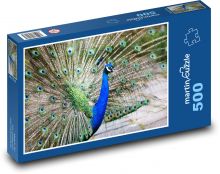 Gekrönter Pfau Puzzle 500 Teile - 46 x 30 cm